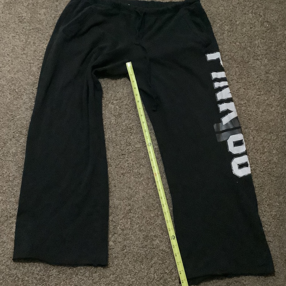 PINK Victoria's Secret Black Wide Leg Pants